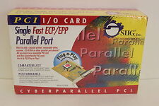 SIIG IO1839 JJ-P00112 PCI CYBERPARALLEL I/O CARD ECP/EPP NEW picture