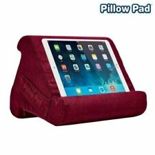 Ontel Deluxe Premium Pillow Pad Multi Angle Soft Tablet Stand Brand New Maroon  picture