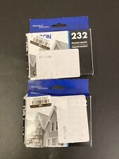 Lot Of 2 Epson 232 Standard-Capacity Black Exp 07/26 picture