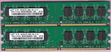 2GB 2x1GB PC2-5300 SAMSUNG M378T2953EZ3-CE6 DDR2-667 Desktop Ram Memory Kit DIMM picture