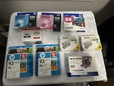 Lot of all original, new Ink Cartridges-Hp, Inkjet, Canon, Epson & LD  picture