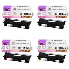 4Pk TRS TN436 BCMY Hi-Yield Compatible for Brother HLL8260CDW Toner Cartridge picture