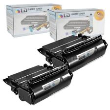 LD 2 Pack 64015HA Black Laser Toner Cartridge for Lexmark T640 T642 T644 T640dtn picture