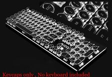 108 keys Round ABS Steampunk Antique Typewriter keycaps for mechanical keyboard picture