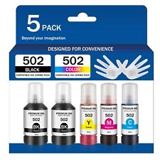 502 Ink Refill Bottles Replacement for Epson EcoTank ET-2700/3760/15000 Series picture