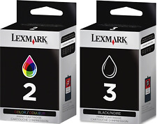 New Genuine Lexmark 2 3 2PK Ink Cartridges X Series X2480 X2580 Z Series Z1380 picture