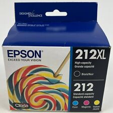 *Brand New* Epson T212XL-BCS 212XL Black and Standard Colors 4 Ink Cartridges picture