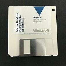 Vintage 1989 Microsoft Mouse & Paintbrush Windows PC Program 3.5