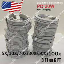 Wholesale Lot Fast Charger USB C Type-C PD Cable For iPhone 14 13 12 11 Pro Max picture
