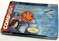 COMP USA Ethernet Network Adapter Card 10/100 Mbps 32-Bit PCI-Bus NEW SEALED picture