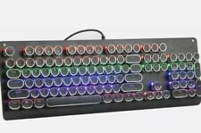 E-YOOSO K600 Retro Mechanical Gaming Keyboard Rainbow Backlit 104 Key  picture