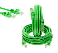 CAT6e/CAT6 Ethernet LAN Network RJ-45 Patch Cable Green 3FT - 20FT Multipack LOT picture