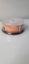 TDK 4.7GB DVD-R 25-Pack Spindle 4X Compatible 120 Minute Video New & Sealed  picture