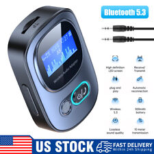 Portable Bluetooth 5.0 USB Wireless Transmitter Receiver Audio Adapter 3.5mm Aux picture