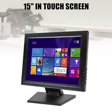 15Inch High Res LCD Touch Screen Monitor kit VGA Stand Touch Screen POS USB NEW picture