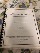 ATTAK 286 Model 1A Technical Reference Manual Advanced 286 Motherboard 1987 VTG picture
