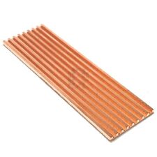 M.2 2280 PCI-E NVME SSD Copper Heatsink w/Thermal Conductive Adhesive 2mm Height picture