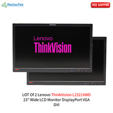 LOT Of 2 Lenovo ThinkVision L2321XWD 23