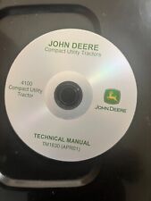 John Deere 4100 Compact Tractor Technical Service Repair Manual TM1630 CD picture
