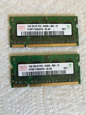 Lot of 2 Hynix Memory Card HYMP112S64CP6-S6 AB 1GB 2Rx16 PC2-6400S-666-12 Laptop picture