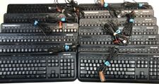 Lot of 13 Microsoft 600 1576 USB Wired Desktop PC Computer Black Keyboard picture