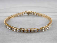 Yellow Gold Diamond Tennis Bracelet picture