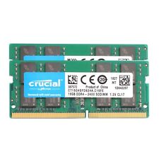 Crucial 32GB Kit (2x16GB) DDR4 2400MHz PC4-19200 260Pin Laptop SODIMM Memory Ram picture