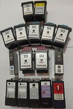 Lot of 16 LEXMARK 20/50/70/90/100/34/43 Empty Ink Cartridge VIRGIN/Never Refiled picture
