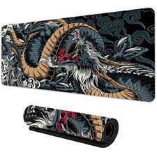 Large Japanese Dragon Mouse Pad Gaming Computer Office 900x400mm picture