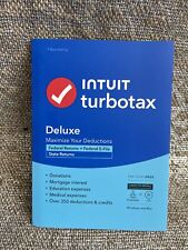 SALE NEW Authentic TurboTax 2023 Deluxe Federal & State Tax PC &Mac CD &DL read picture