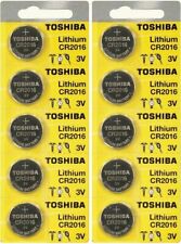 10 x New Original Toshiba CR2016 CR 2016 3V LITHIUM BATTERY BR2016 DL2016 Watch picture