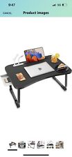 Fayquaze Laptop Bed Desk Portable Foldable Laptop Bed Table with USB Charge (B picture