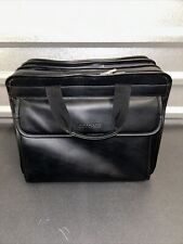 Leather Black Compaq Computer Laptop  Bag Briefcase picture