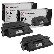LD Reman Replacement 2pk C8061X HY for HP 61X Black 4100mf 4100dtn 4100n 4101mfp picture