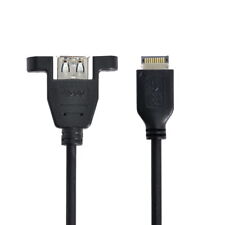USB 3.1 Front Panel Header to USB 3.0 Type-A Female Extension Cable 50cm picture