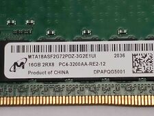 Micron 16GB DDR4 PC4-3200AA ECC Rdimm 2Rx8 MTA18ASF2G72PDZ-3G2E1UI Genuine picture