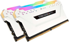 Vengeance RGB Pro 16GB (2X8Gb) DDR4 3200Mhz C16 LED Desktop Memory - White picture