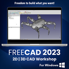 FreeCAD 2023 for Windows - Pro 2D 3D Parametric Modeling CAD Design Software -CD picture