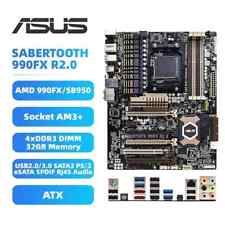 SABERTOOTH 990FX R2.0 ASUS AM3+ AMD 990FX Desktop Motherboard , DDR3 Ram Cpu Inc picture