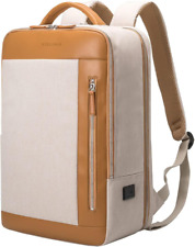 NOBLEMAN Business Smart Backpack Waterproof Laptop Travel Beige  picture