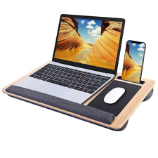 Cushioned Laptop Lap Desk Portable Workstation with Device Ledge Support 15inch picture
