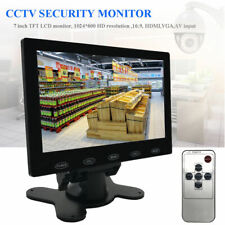 7'' Ultra Thin 1024*600 CCTV Monitor PC Screen AV/RCA/VGA/HDMI Video + Adapter picture