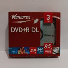 Memorex DVD+R DL 8.5 GB Double Layer Blank DVD 3 Pack -New Factory Sealed picture