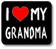I Love Heart My Grandma Mouse Pad Non-Slip 1/8in or 1/4in Thick picture