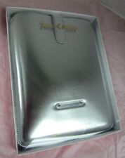 JUICY COUTURE MIRRORED iPAD / TABLET SLEEVE CASE SILVER TONE YTRUT074 NWT $68 picture
