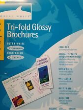 Great White Brand ~ Tri Fold Glossy Brochures ~ Ultra White ~ Set of Ten (10) picture
