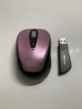 Microsoft Wireless Mobile Mouse 3000 Model 1359 Pink & Black - Tested - FastShip picture