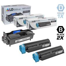 LD Compatible Toner and Drum Unit for Okidata B411D Set of 3: 44574901 44574301 picture