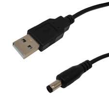 10ft USB A Male to 5.5mm x 2.1mm DC Plug Power Cable Wire Connector 5V picture