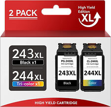 2PK PG-243XL CL-244 XL Ink Cartridge for Canon TR4520 TS3320 MG2525 MG2522 TS302 picture